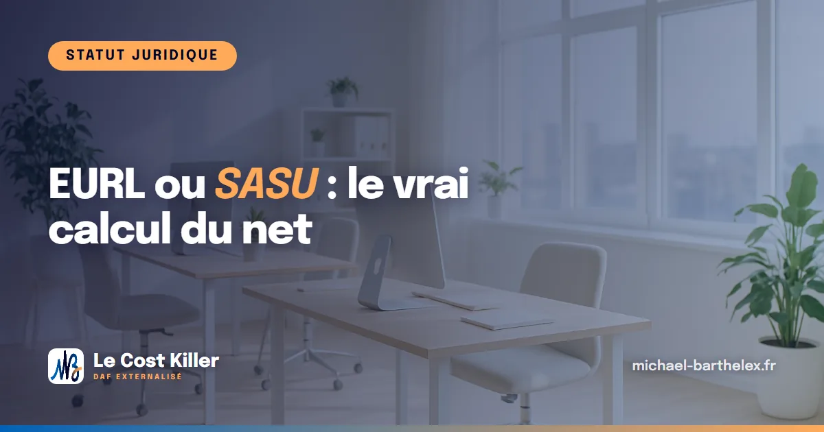 EURL ou SASU en 2026 : le vrai calcul de ce qu’il vous reste en net